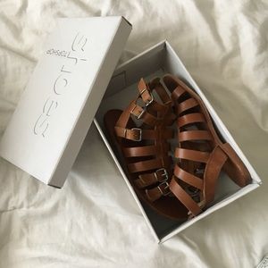 Topshop Brown Gladiator Sandals